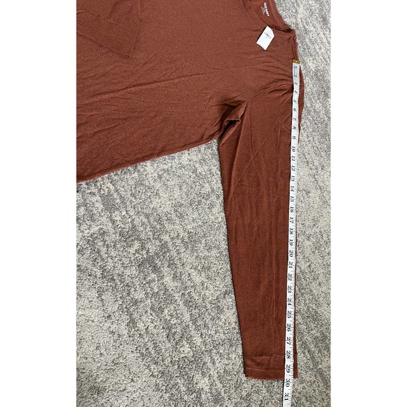 Old Navy Mens XL Tall Shirt Burnt Orange Long Sleeve Soft Washed NWT P6 - Picture 5 of 9